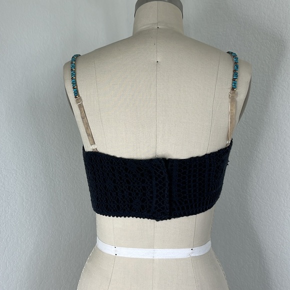 Martine and J Paris Crochet Knit Cropped Top Bralette - Picture 5 of 9
